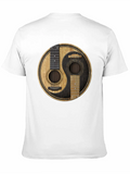 Acoustic Guitars Yin Yang Classic Cotton Tee – Unisex Comfort For Any Season