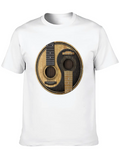 Acoustic Guitars Yin Yang Classic Cotton Tee – Unisex Comfort For Any Season