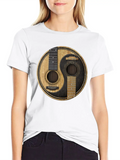 Acoustic Guitars Yin Yang Classic Cotton Tee – Unisex Comfort For Any Season