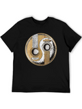 Acoustic Guitars Yin Yang Classic Cotton Tee – Unisex Comfort For Any Season