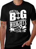 Funny Gym T-Shirt - I Like Big Weights!