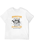 Addicted To Adrenaline Fear Is Never A Option Quad Classic Cotton Tee – Unisex Comfort For Any Season