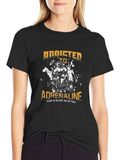 Addicted To Adrenaline Fear Is Never A Option Quad Classic Cotton Tee – Unisex Comfort For Any Season