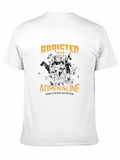 Addicted To Adrenaline Fear Is Never A Option Quad Classic Cotton Tee – Unisex Comfort For Any Season