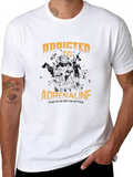 Addicted To Adrenaline Fear Is Never A Option Quad Classic Cotton Tee – Unisex Comfort For Any Season