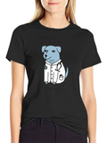 Adorable Sweet Cartoon Dogtor Blue Trust Me Classic Cotton Tee – Unisex Comfort For Any Season
