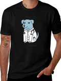 Adorable Sweet Cartoon Dogtor Blue Trust Me Classic Cotton Tee – Unisex Comfort For Any Season