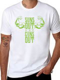 Suns Out Guns Out Mens T-Shirt
