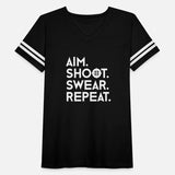 aim shoot wear repeat Face Mask