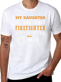 Firefighters Daughter T-Shirt - Heroic Pride Tee