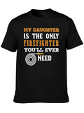 Firefighters Daughter T-Shirt - Heroic Pride Tee