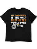 Firefighters Daughter T-Shirt - Heroic Pride Tee