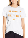 Firefighters Daughter T-Shirt - Heroic Pride Tee