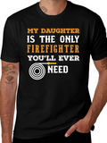 Firefighters Daughter T-Shirt - Heroic Pride Tee