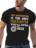Firefighters Daughter T-Shirt - Heroic Pride Tee