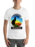 Alonely Cat T-shirt Classic Cotton Tee – Unisex Comfort For Any Season