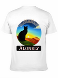 Alonely Cat T-shirt Classic Cotton Tee – Unisex Comfort For Any Season