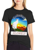 Alonely Cat T-shirt Classic Cotton Tee – Unisex Comfort For Any Season