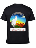 Alonely Cat T-shirt Classic Cotton Tee – Unisex Comfort For Any Season