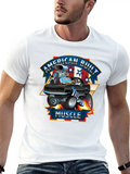 American Built Muscle - Classic Muscle Car Cartoon Classic Cotton Tee – Unisex Comfort For Any Season