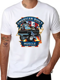 American Built Muscle - Classic Muscle Car Cartoon Classic Cotton Tee – Unisex Comfort For Any Season