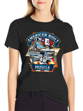American Built Muscle - Classic Muscle Car Cartoon Classic Cotton Tee – Unisex Comfort For Any Season