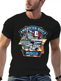 American Built Muscle - Classic Muscle Car Cartoon Classic Cotton Tee – Unisex Comfort For Any Season