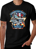 American Built Muscle - Classic Muscle Car Cartoon Classic Cotton Tee – Unisex Comfort For Any Season