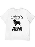 American Eskimo Dog Owner Dog Lover Gift Classic Cotton Tee – Unisex Comfort For Any Season