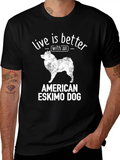 American Eskimo Dog Owner Dog Lover Gift Classic Cotton Tee – Unisex Comfort For Any Season