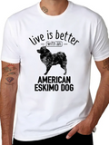 American Eskimo Dog Owner Dog Lover Gift Classic Cotton Tee – Unisex Comfort For Any Season