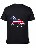 American Flag Horse Happy 4th Of July Classic Cotton Tee – Unisex Comfort For Any Season