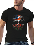 American Grown Welsh Roots Weles Flag Usa Flag Classic Cotton Tee – Unisex Comfort For Any Season