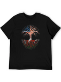 American Grown Welsh Roots Weles Flag Usa Flag Classic Cotton Tee – Unisex Comfort For Any Season