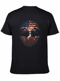 American Grown Welsh Roots Weles Flag Usa Flag Classic Cotton Tee – Unisex Comfort For Any Season