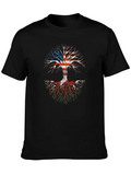 American Grown Welsh Roots Weles Flag Usa Flag Classic Cotton Tee – Unisex Comfort For Any Season