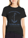 Anchor Yourself The Storm Will Pass Classic Cotton Tee – Unisex Comfort For Any Season