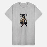 Ancient Warrior In Combat Pose Surrounded By Birds