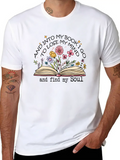 And Into My Book I Go To Lose My Mind Classic Cotton Tee – Unisex Comfort For Any Season