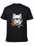 Animal Romantic Wolf Classic Cotton Tee – Unisex Comfort For Any Season