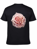 Anime Pink Rose Flower Classic Cotton Tee – Unisex Comfort For Any Season