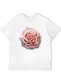 Anime Pink Rose Flower Classic Cotton Tee – Unisex Comfort For Any Season