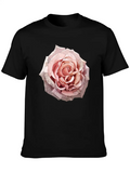 Anime Pink Rose Flower Classic Cotton Tee – Unisex Comfort For Any Season