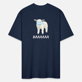 Anti mask sheep or sheeple with face mask