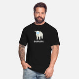 Anti mask sheep or sheeple with face mask