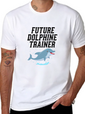 Future Dolphin Trainer Black T-Shirt