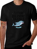 Future Dolphin Trainer Black T-Shirt