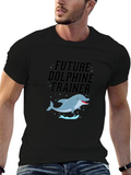 Future Dolphin Trainer Black T-Shirt