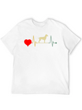 Dog Heartbeat T-Shirt - Animal Lover Tee