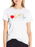Dog Heartbeat T-Shirt - Animal Lover Tee